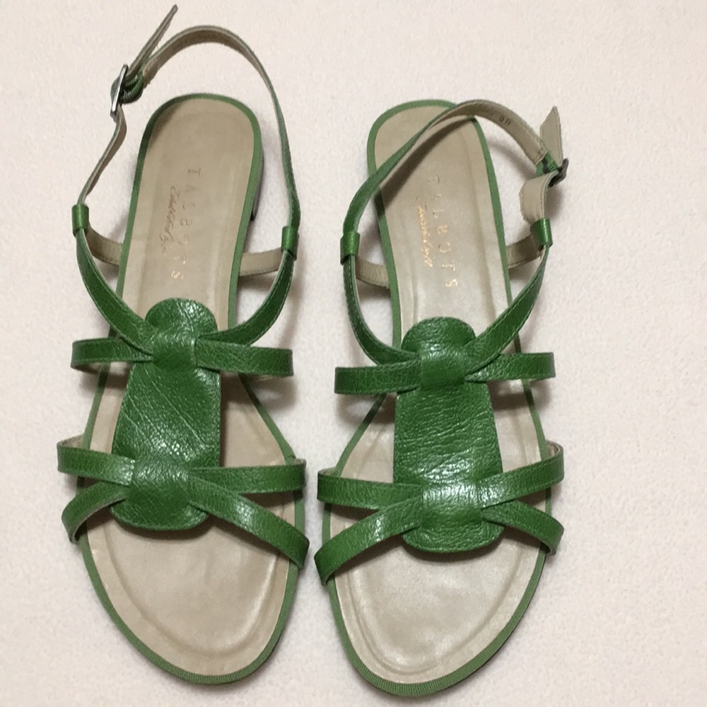 Talbots green sandals, excellent condition